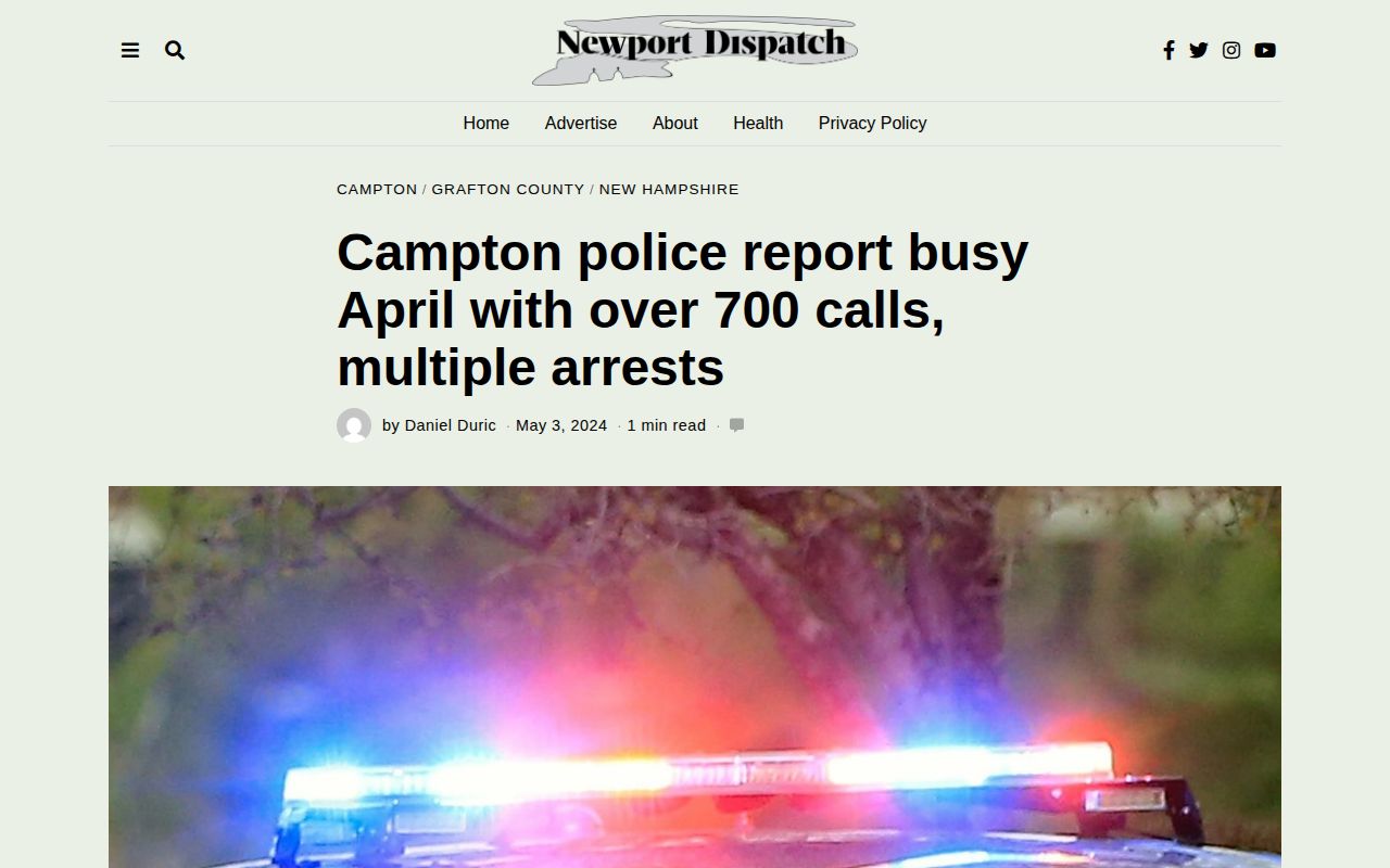 Campton Police monthly arrest activity news report